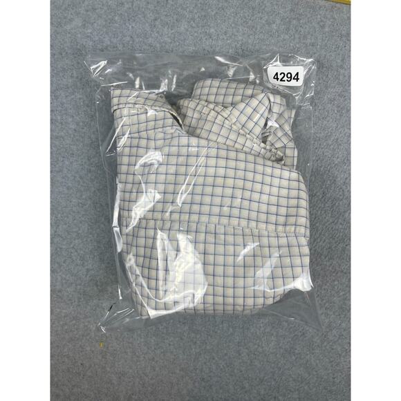 Vintage Polo Ralph Lauren Shirt Men's 2XLT White Squares Short Sleeve Button Up - Picture 8 of 8